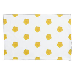 Yellow Wildflower customizable pillow case 