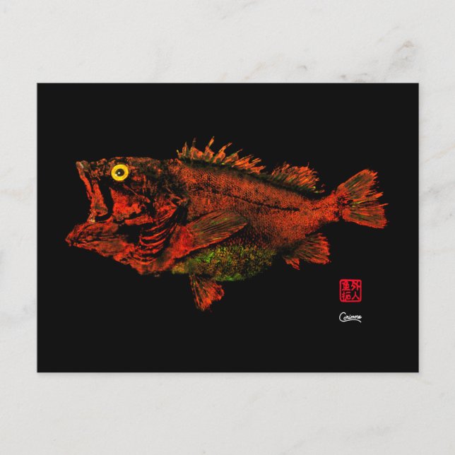 Yelloweye Rockfish - Cartão postal (Frente)