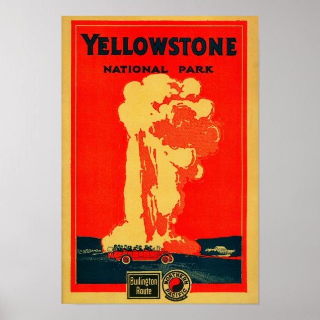 Yellowstone, Antiga Poster de Publicidade Fiel (Frente)