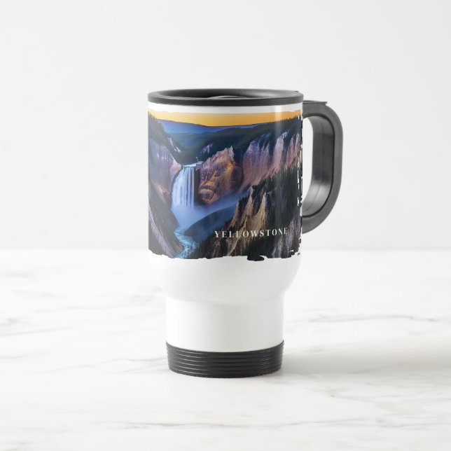 Yellowstone Falls Caneca de viagem (Frente Esquerda)