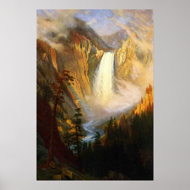 Yellowstone Falls Poster (Frente)