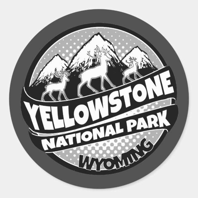 Yellowstone National Park Wyoming, autocolante pre (Frente)