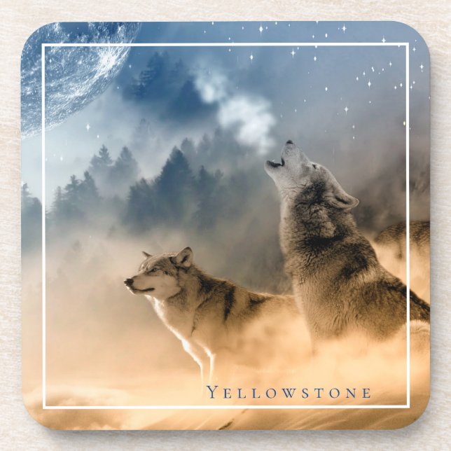 Yellowstone Plastic Porta copos — Os Lobos  (Frente)