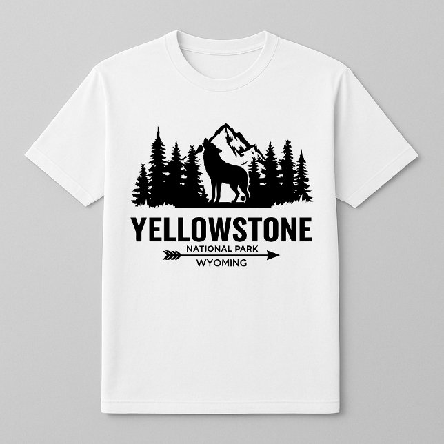 Yellowstone Wolf Wyoming T-Shirt (Criador carregado)