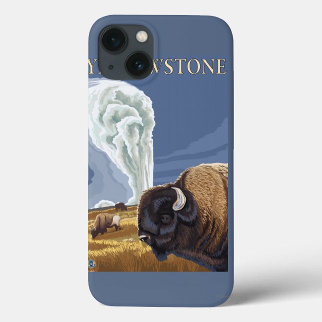 YellowstoneBison com fiel velho (Verso)