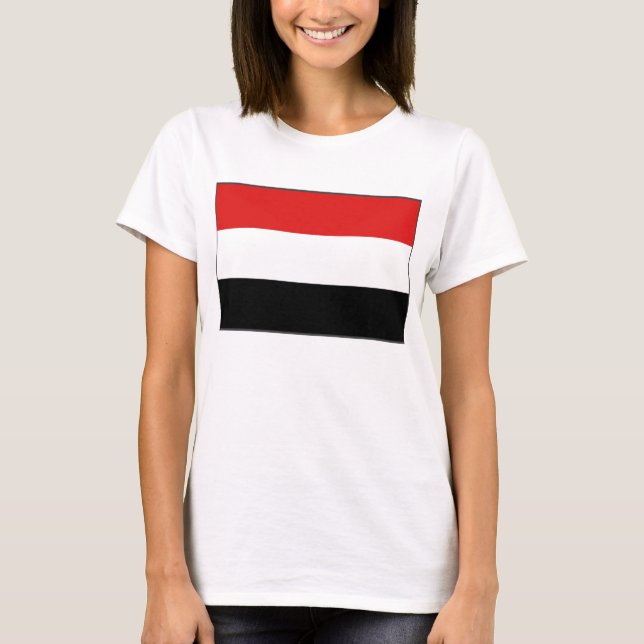 Yemen Flag x Map T-Shirt (Frente)