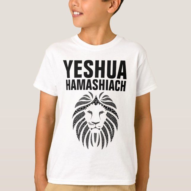 YESHUA HAMASHIACH, T-shirts para rapazes (Frente)