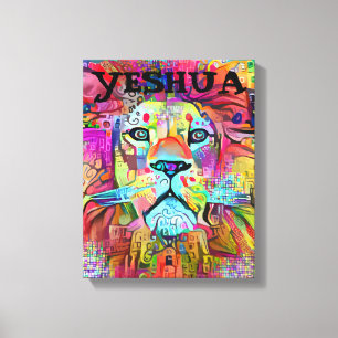 YESHUA LION DA CANVAS DE ARTE CRISTÃ JUDAH