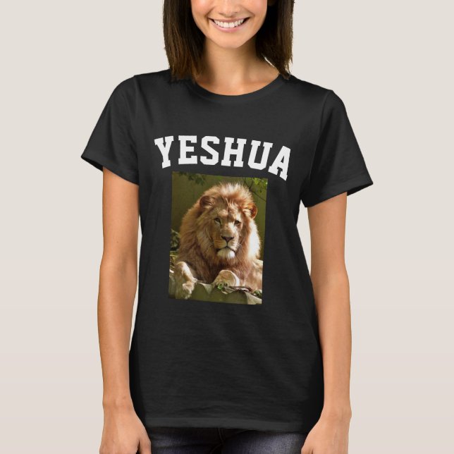 YESHUA LION DE JUDAH JESUS T-shirts (Frente)