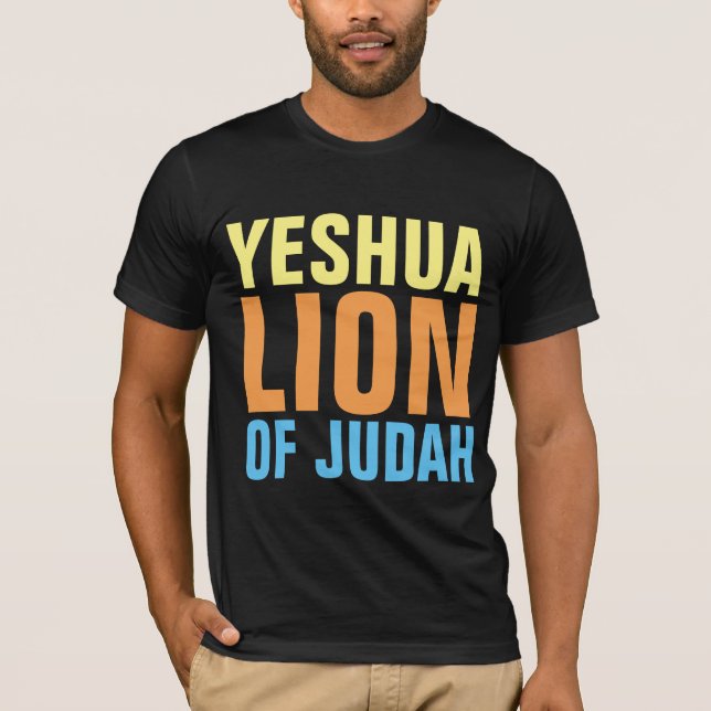 YESHUA LION OF JUDAH t-shirts (Frente)