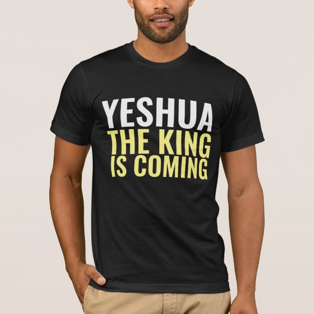 YESHUA O REI VEM JESUS T-SHIRTS (Frente)