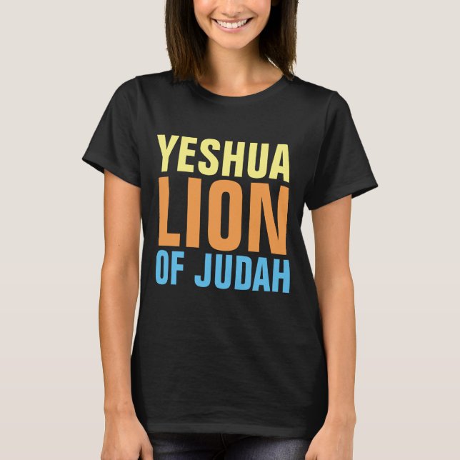 YESUHA LION OF JUDAH T-shirts (Frente)