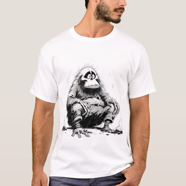 Yeti Cartoon T-Shirt (Frente)