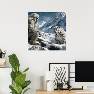 Yeti e a Poster do Leopardo da Neve