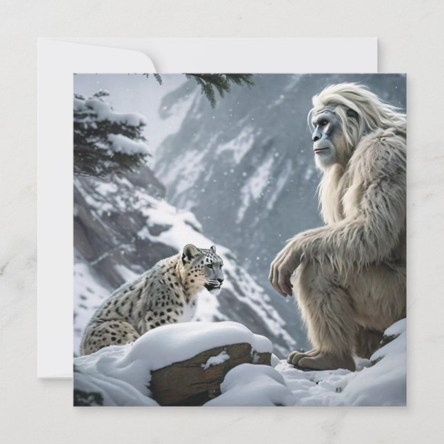 Yeti e o Leopardo da Neve (Frente)