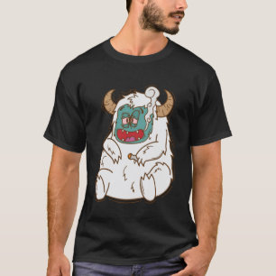 Yeti fumante Snowman Creatar Pegadas Pullover