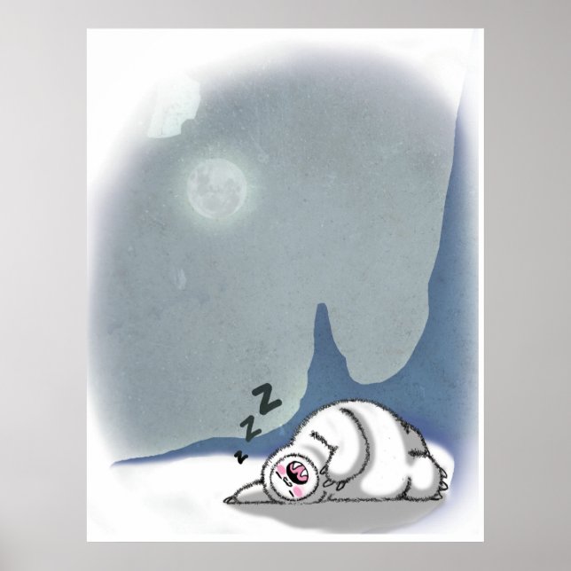 Yeti precisa dormir muito Poster (Frente)