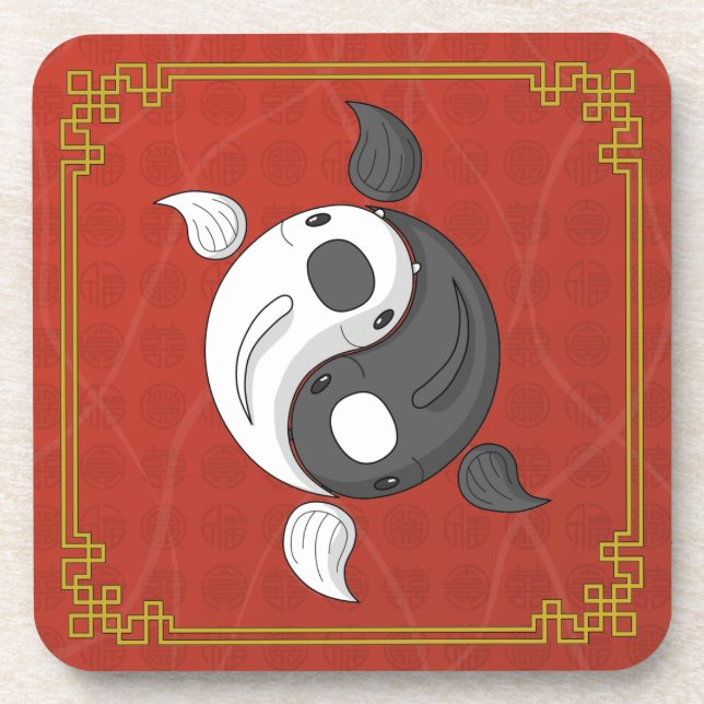 Yin e Yang, a Porta copos da Praça Koi (Frente)