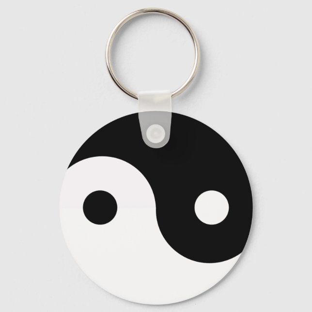 Yin e Yang Button Chaveiro (Frente)