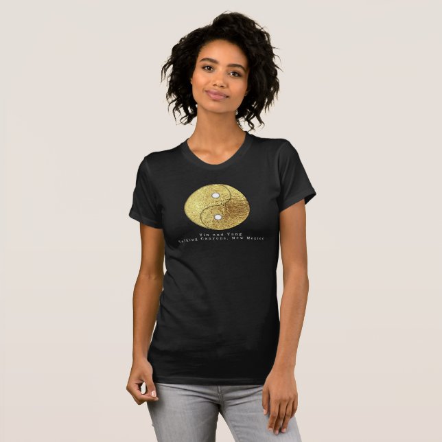 YIN E YANG FALANDO CANYONS, NOVA T-Shirt do MÉXICO (Frente Completa)