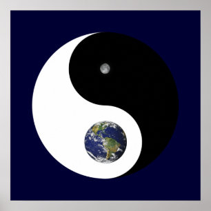 Yin e Yang Impressão