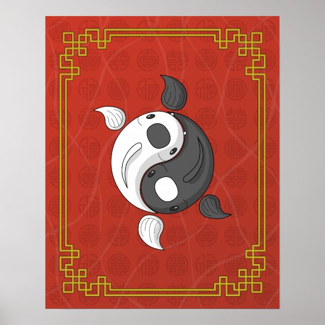 Yin e Yang, o Poster Koi (Frente)
