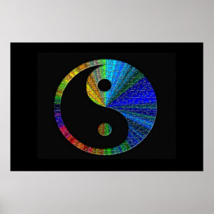 Yin E Yang Poster Coloridos
