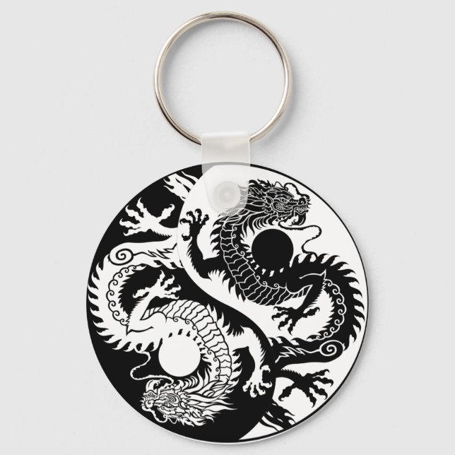YIN YANG DOIS DRAGONS CHAVEIRO (Frente)