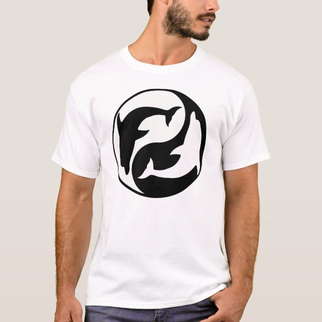 Yin Yang Dolphin T-Shirt (Frente)