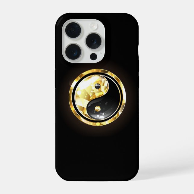 Yin Yang dourado em preto (Verso)