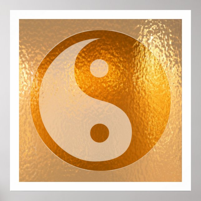 YIN YANG Dourado Poster YingYang (Frente)