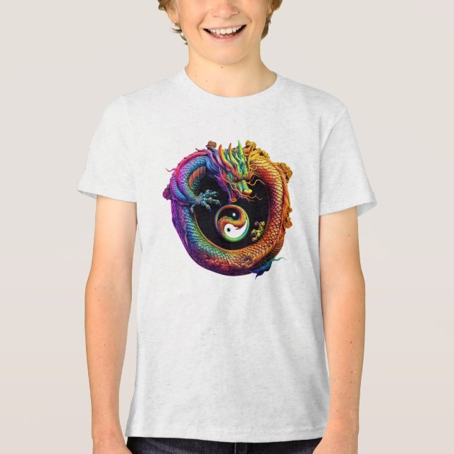 Yin Yang Dragon T-Shirt (Frente)