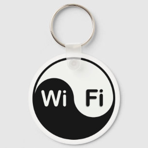 Yin Yang e chaveiro de Wi-Fi