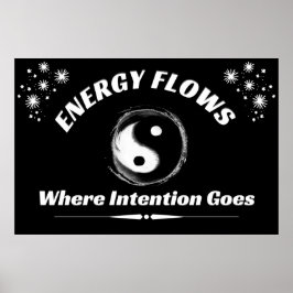 "Yin Yang Energy" - Poster de Wall art Positivo