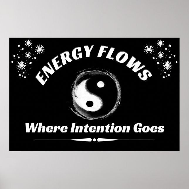 "Yin Yang Energy" - Poster de Wall art Positivo (Frente)