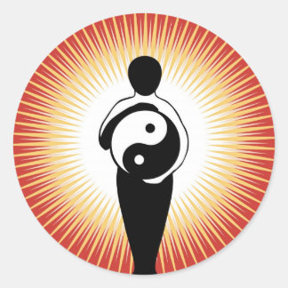 Yin Yang Figura adesivo