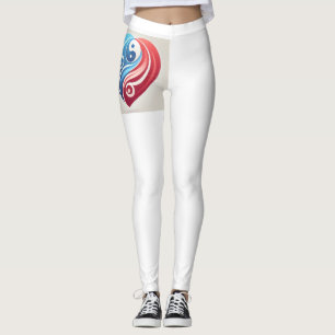 Yin Yang Heart Leggings - Harmonia e Equilíbrio em
