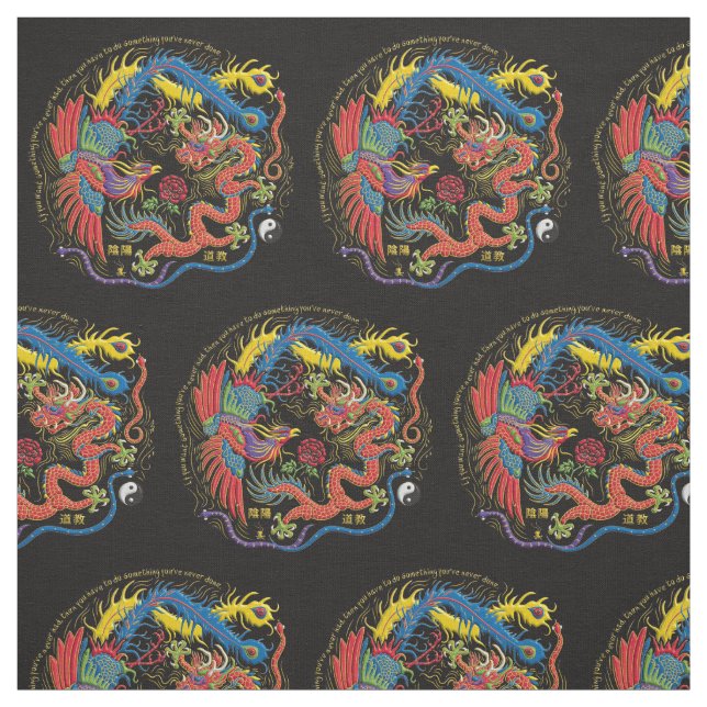 Yin Yang Phoenix e tecido do dragão (Modelo)