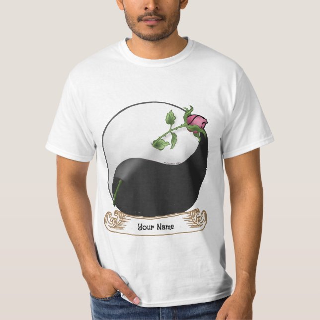 yin yang Rosa t-shirts (Frente)