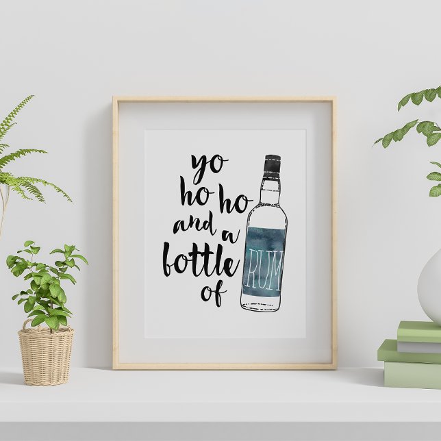 Yo Ho Bottle Rum | Art Impressão (Criador carregado)