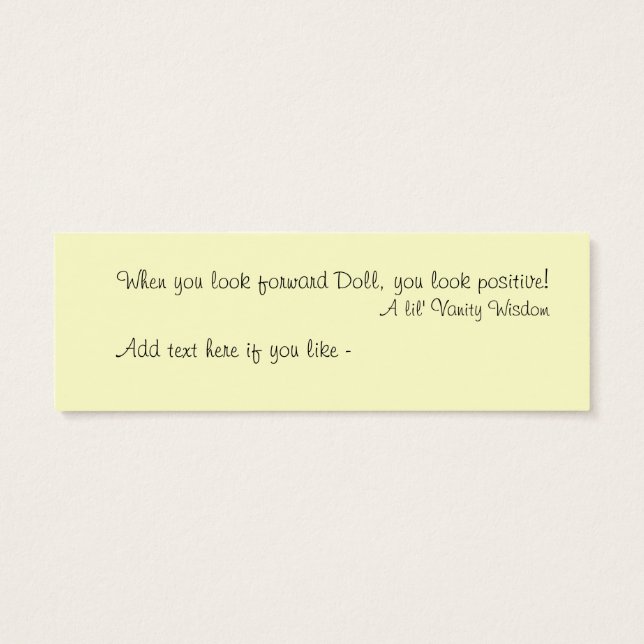 Yoga Bookmark (Verso)