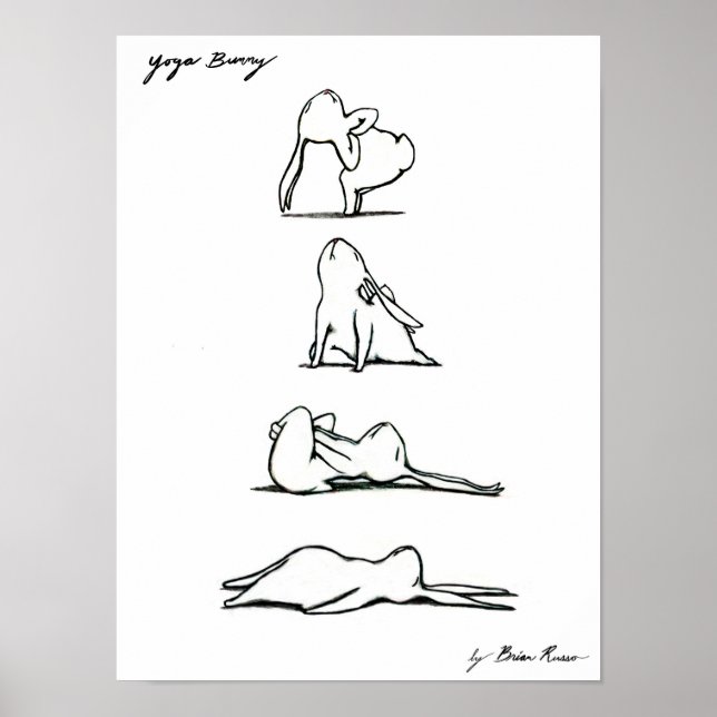 Yoga Bunny Poster (Frente)
