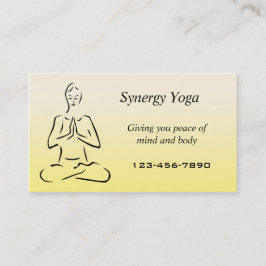 Yoga cartão de visita