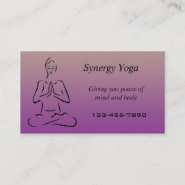 Yoga cartão de visita