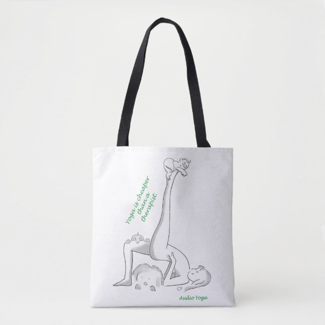 Yoga é mais barato que um terapeuta - Tote Bag (Frente)