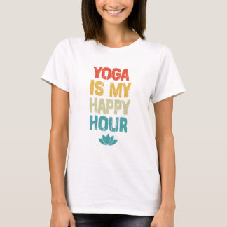 Yoga é minha camiseta de hora feliz