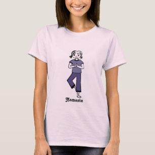 Yoga Girl - Camisetas Engraçadas de Yoga (Petite)