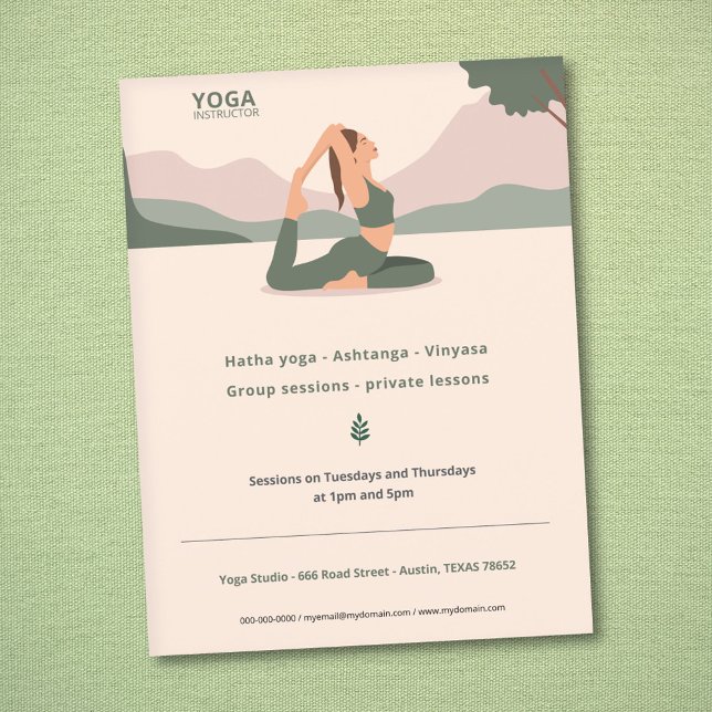 Yoga Instrutor Flyer (Yoga Instructor Flyer)