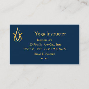 Yoga Instrutor Studio Cartão de visita
