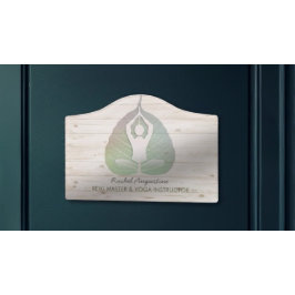 Yoga Instrutor Studio Meditação Pose Bodhi Leaf